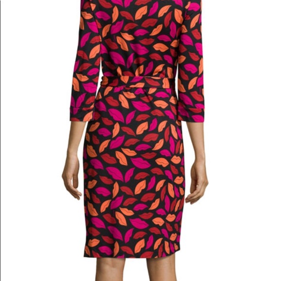 diane von furstenberg lips dress